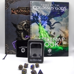 CLEARANCE SALE: Colossus Gods 5e Book + Battlemap Book + Dice Set